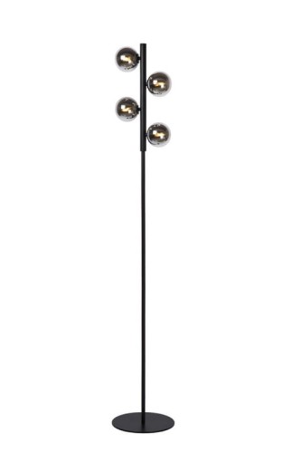 Nowoczesna lampa podłogowa Tycho dymione klosze
