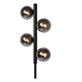 Nowoczesna lampa podłogowa Tycho dymione klosze