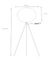 Lampa podłogowa piórka Goosy