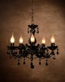 Nowoczesny barokowy żyrandol Arabesque czarny