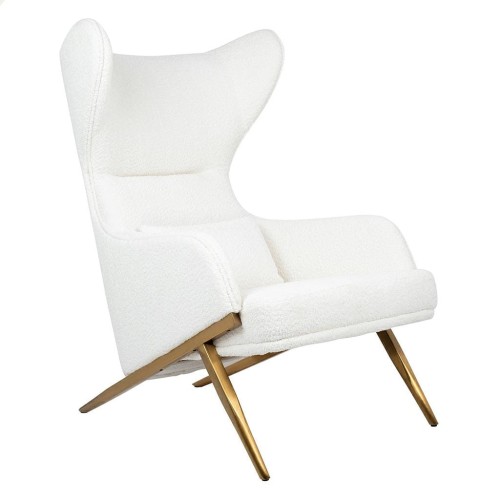 Fotel Hampton Teddy biały
