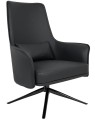 Czarny fotel Victor skóra ekologiczna