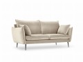 Sofa 2-osobowa Elio beżowy aksamit czarne nóżki
