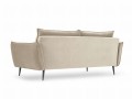 Sofa 3-osobowa Elio beżowy aksamit czarne nóżki