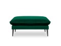 Elegancka pufa butelkowa zieleń aksamit czarne nóżki Elio