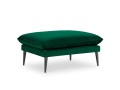 Elegancka pufa butelkowa zieleń aksamit czarne nóżki Elio