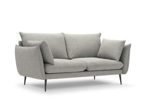 Sofa 2-osobowa Elio strukturalna tkanina jasny szary