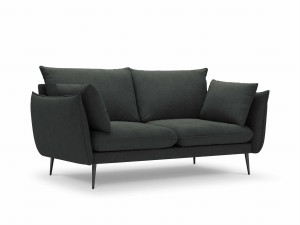 Sofa 2-osobowa Elio strukturalna tkanina grafitowy