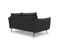 Sofa 2-osobowa Elio strukturalna tkanina grafitowy