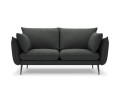 Sofa 2-osobowa Elio strukturalna tkanina grafitowy