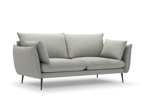Sofa 3-osobowa Elio strukturalna tkanina jasny szary