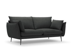 Sofa 3-osobowa Elio strukturalna tkanina grafitowy