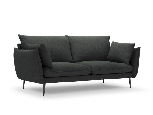 Sofa 3-osobowa Elio strukturalna tkanina grafitowy