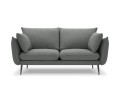 Sofa 2-osobowa Elio strukturalna tkanina ciemny szary