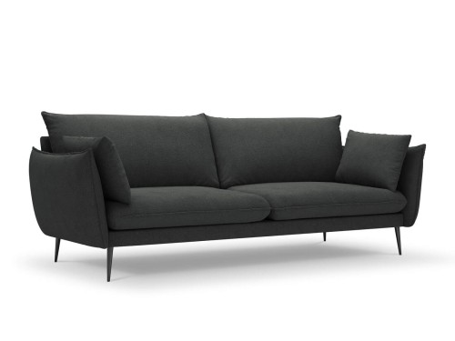 Sofa 4-osobowa Elio strukturalna tkanina grafitowy
