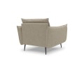 Elegancki fotel Elio strukturalna tkanina ciemny beż