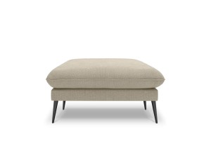 Elegancka pufa Elio strukturalna tkanina ciemny beż