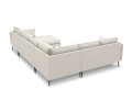 Sofa panoramiczna Elio strukturalna tkanina jasny beż