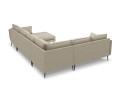 Sofa panoramiczna Elio strukturalna tkanina ciemny beż