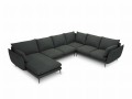Sofa panoramiczna Elio strukturalna tkanina grafitowy