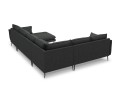 Sofa panoramiczna Elio strukturalna tkanina grafitowy