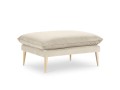 Elegancka pufa beżowy aksamit złote nóżki Elio