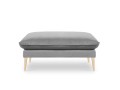 Elegancka pufa szary aksamit złote nóżki Elio