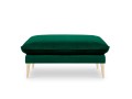 Elegancka pufa butelkowa zieleń aksamit złote nóżki Elio