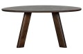 Asymetryczny stół Roundly do jadalni z drewna mango 
