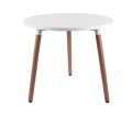 Stół Copine 80 okrągły - biały blat