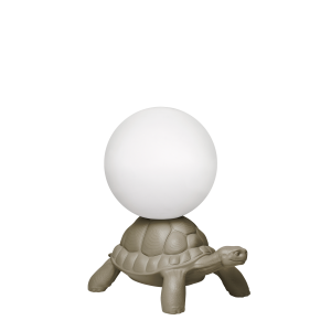 Lampa Turtle Carry szara Queeboo