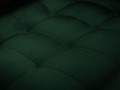 Sofa trzyosobowa Santo aksamit butelkowa zieleń nóżki czarne