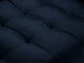 Sofa dwuosobowa Santo aksamit granatowa nogi czarne