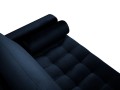 Sofa dwuosobowa Santo aksamit granatowa nogi czarne