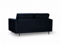 Sofa dwuosobowa Santo aksamit granatowa nogi czarne