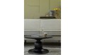 Czarny stolik kawowy Blanco 68 cm drewno mango Be Pure