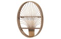 Półka ścienna Boho bambus naturalny