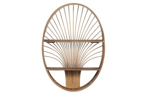 Półka ścienna Boho bambus naturalny