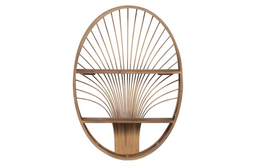 Półka ścienna Boho bambus naturalny