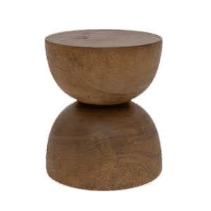 Drewniany stolik boczny Hourglas Urban Nature Culture