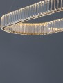 Kryształowa nowoczesna lampa Bauta owalna