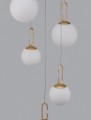Nowoczesna lampa wisząca białe kule Yara
