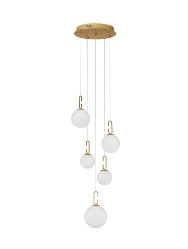 Nowoczesna lampa wisząca białe kule Yara