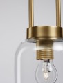 Lampa wisząca szklana transparentna podłużna Banes