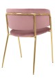 Krzesło Delta różowy aksamit