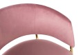 Krzesło Delta różowy aksamit