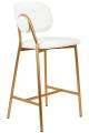 Stołek barowy Boucle Fabio biały