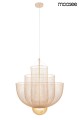 Nowoczesna lampa wisząca Mesh 60 złota Moosee