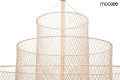 Nowoczesna lampa wisząca Mesh 60 złota Moosee