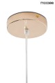 Nowoczesna lampa wisząca Mesh 60 złota Moosee